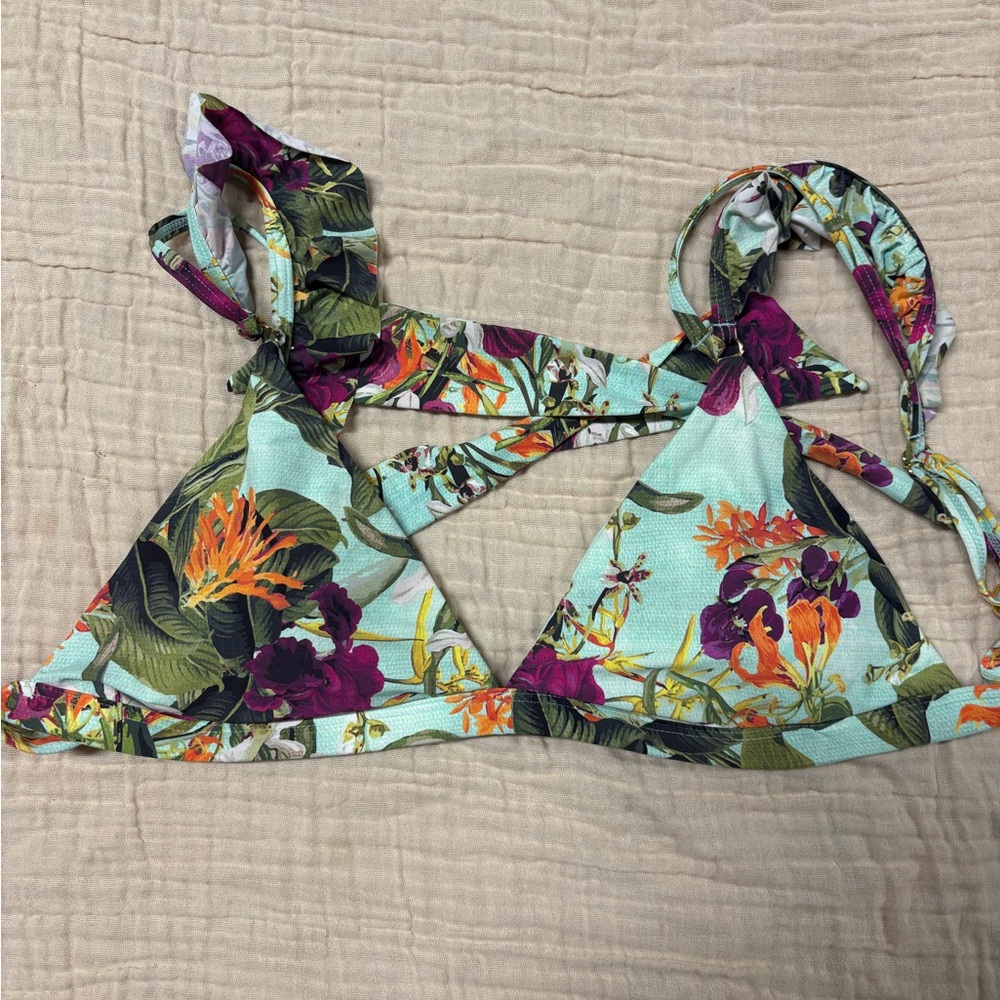 Pilyq Multicolor Floral Bikini Top
